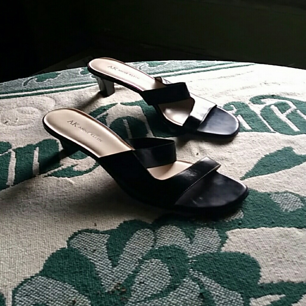 Open toe slip-on sandal by Anne Klein